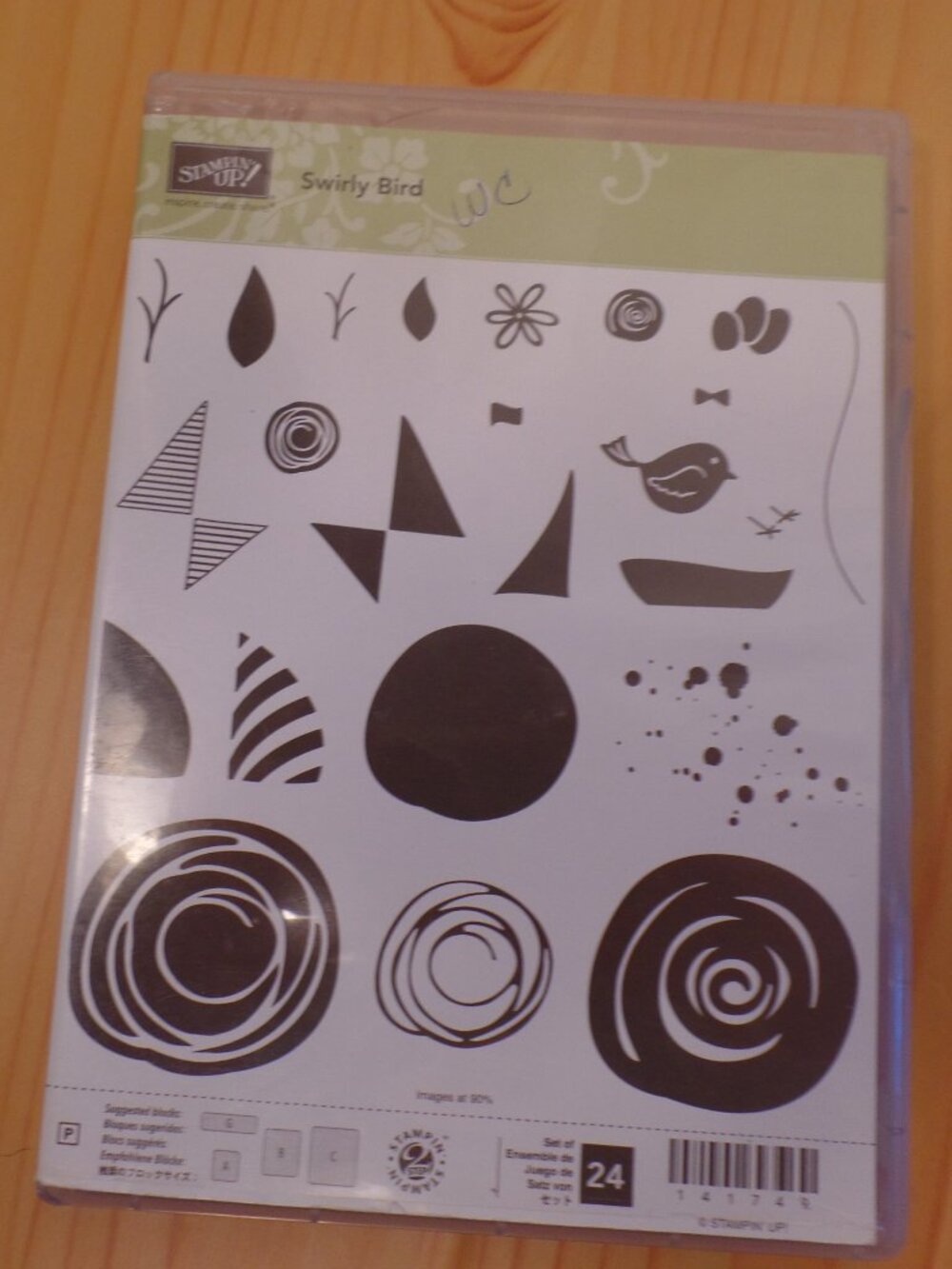 Stampin' Up! Swirly Bird Photopolymer Stamp & Framit Dies Set New-Unmounted